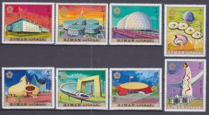 1970 Ajman 577-584 Exhibition Exposition - OSAKA 70 5,50 €