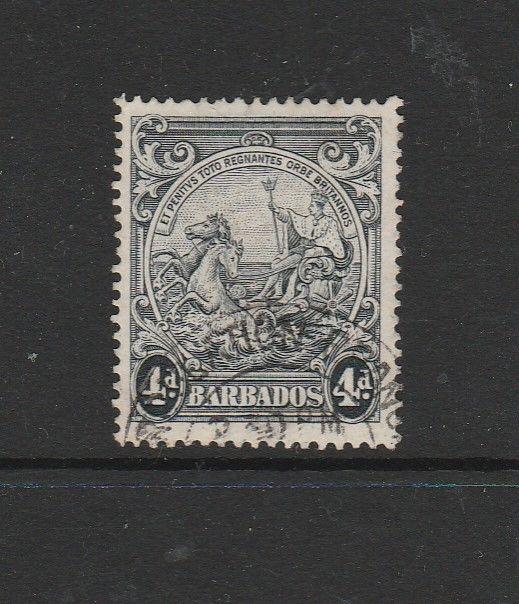 Barbados 1938/47 4d P14 FU SG 253d