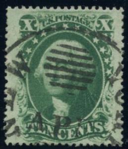 US Scott #35 Used; VF; NY Ocean Mail Cxl; PFC