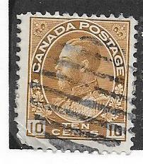 Canada  #118 10c George V  (U) CV $2.00