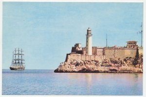 Postal stationery Cuba Lighthouse Havana - Castle del Morro