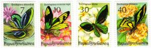 Papua New Guinea #415-18 MNH butterflies