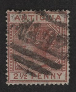 $Antigua Sc#13 used F-VF, Cv. $67.50