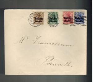 1915 Brussels Belgium Germany Occupation Cover