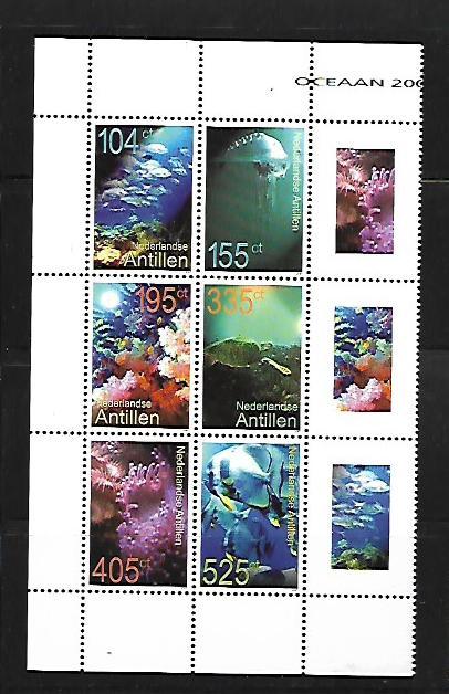 NETHERLANDS ANTILLES, 1155, MNH, SS, OCEAN