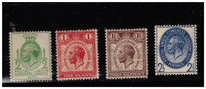 Great Britain Scott 205-208 MH