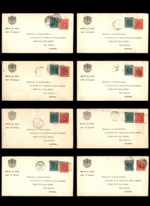 Canada 1940s Stamp Collection of 40 KGVI Compound Stationery Envelopes