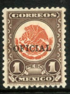 MEXICO O232, $1P OFFICIAL. Mint, never hinged. VF.