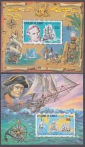 1980 Djibouti 287/B27-288/B28 Ships with sails - James Cook 22,00 €