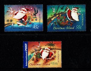 Christmas Island 2007 Christmas  Set of 3 MNH