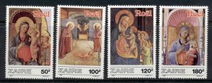 Zaire 1987 Xmas, paintings by Fra Angelico MUH