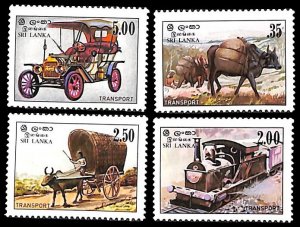 Sri Lanka (Ceylon) 1983, Transports 4v, MNH