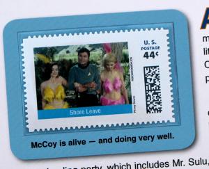 STAR TREK 2011 Pitney Bowes 44 Cent Large Stamp Panel Shore Leave #17