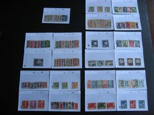 Sweden used stamps 1932 to 1964 era assembled in sales cards possible mixed cond