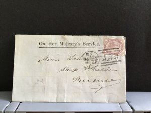 U.K Glasgow 1864 Official Memorándum    stamps cover R31276