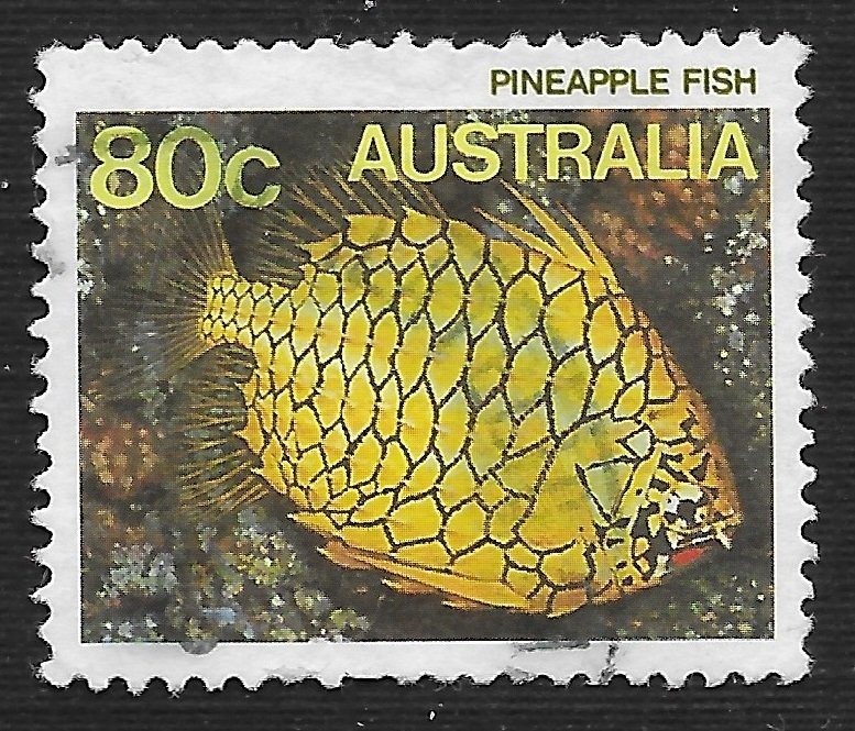 Australia #917 80c Marine Life - Pineapplefish