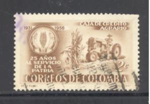 Colombia Sc # 671 used (DT)