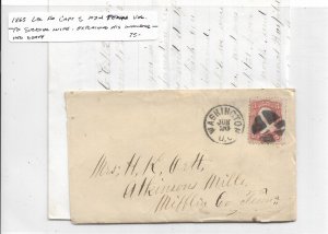 1865 U.S. Christian Commission, Washington DC to Atkinson Mills, Pa ... (M6953)