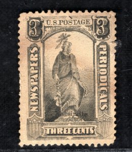 USA FORGERY Old-Time *Facsimile* NEWSPAPER 3c Stamp Revenue Mint MNG BL2WHITE67 