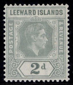 LEEWARD ISLANDS GVI SG103b, 2d slate-grey, NH MINT.