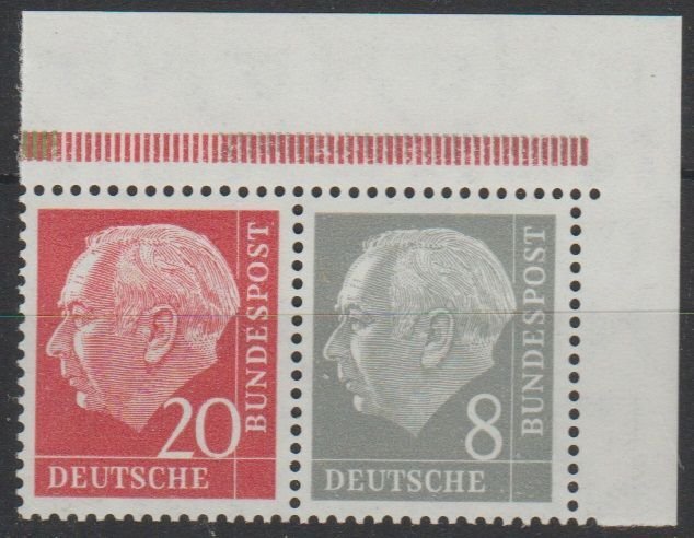 Mi:  W23y II MNH  Heuss Schlegel bpp