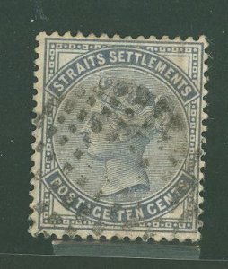 Straits Settlements #39 Used Single