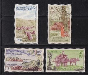 Laos # C35-38, complete set, Used