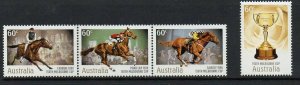 AUSTRALIA SG3510/3 2010 MELBOURNE CUP HORSE RACE MNH