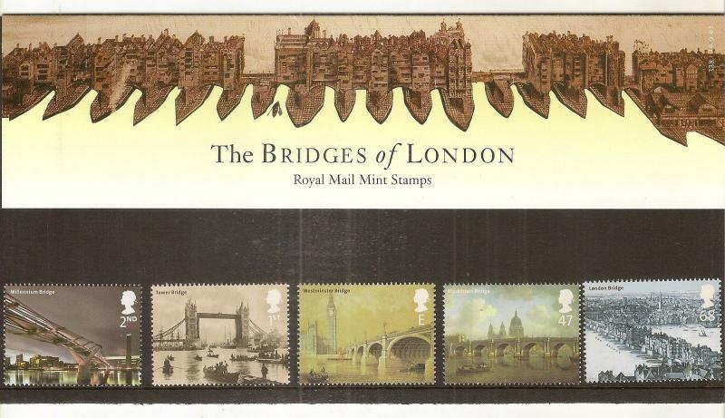 GB 2002 Bridges of London Presentation Pack No. 338