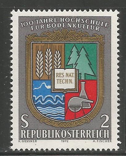 AUSTRIA  930  MNH STAMP, UNIVERSITY OF AGRICULTURE, VIENNA