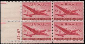 Scott C32 5c US Airmail DC-4 Skymaster PB/4 1946 Mint NH