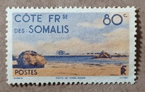 Somali Coast #253 80c Khor-Angar Outpost MNG (1947)