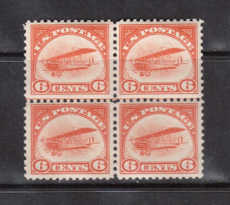 USA #C1 VF/NH Center Line Block Variety