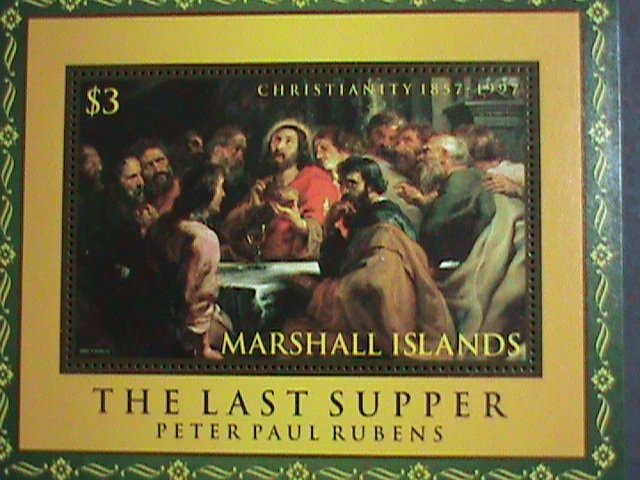 ​MARSHALL ISLAND-1997 SC#626 THE LAST SUPPER -BY PETER PAUL RUBENS MNH-S/S VF