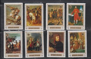 Rwanda # 318-325. Paintings of Napoleon, Mint NH, 1/2 Cat.