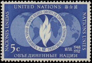 United Nations #13-14, Complete Set(2), 1952, Never Hinged