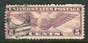 USA; 1930-31 early Airmail issue fine used Shade of 5c. value