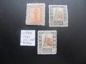 LIBYA 1921 MINT HINGED GUM SWEAT SC 24,26(2)  FINE $157 (161)