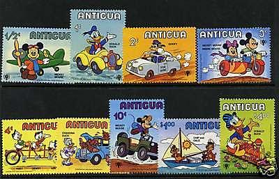 Antigua 562-70 MNH Disney, Train, Automobiles, Aircraft