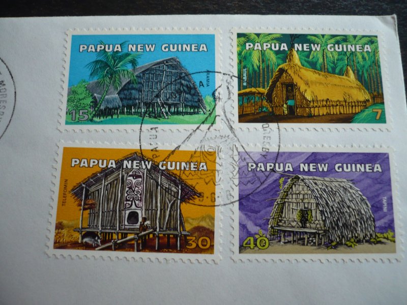 Postal History - Papua New Guinea - Scott# 433-436 - First Day Cover