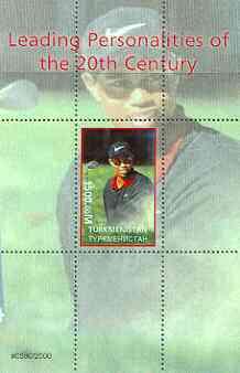 Turkmenistan 2000 Tiger Woods (Leading Personalities of t...