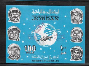 Jordon #527E MNH Space, Astronauts Souvenir Sheet (12922)