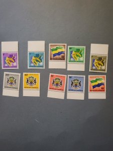 Stamps Gabon Scott #01-10 nh