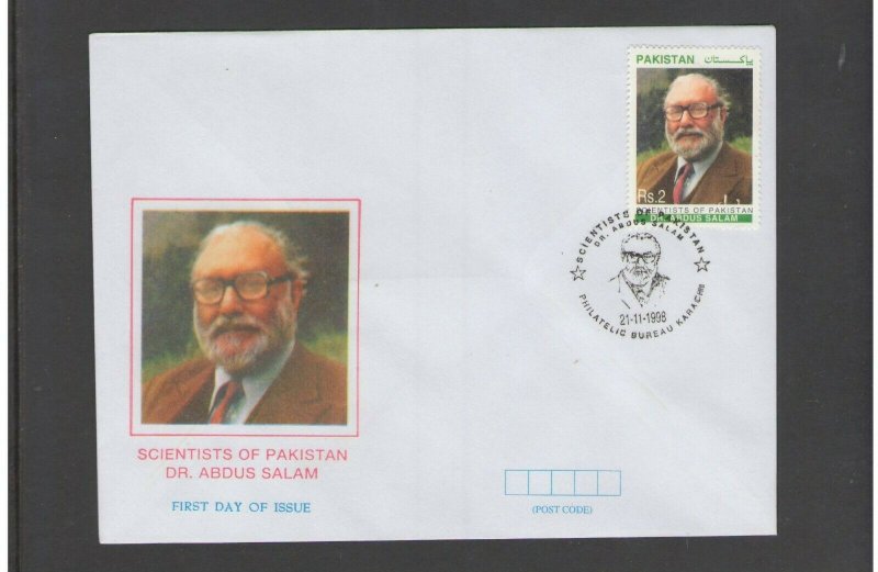 PAKISTAN: FDC   / **DR.ABDUS SALAM- PAKISTAN SCIENTIST**/ 1 Used-Very Good.