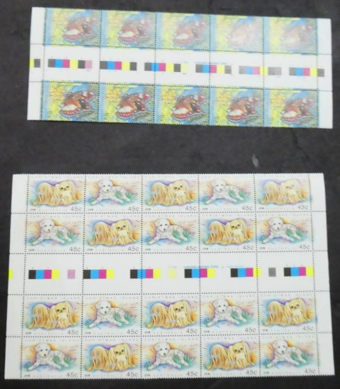 EDW1949SELL : CHRISTMAS ISLAND & COCOS Collection of Cplt VFMNH sets Sc Cat $247