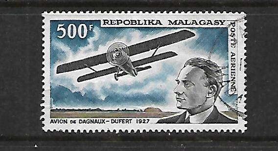 MALAGASY REPUBLIC, C84, MNH, AVIATION TYPE REGULAR ISSUE