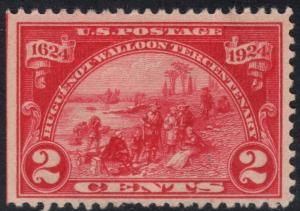 U.S. Scott #615 Walloons 2-Cent Stamp - Used Single
