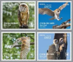 2023 11- COOK - BARN OWL        4V  complet set    MNH **