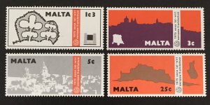 Malta 1975 #497-500, European Architectural Year, MNH.