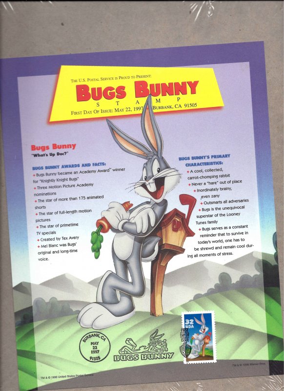 SP1237 Mint,OG,NH... 3137a Bugs Bunny First Day Issue... In Original Packaging